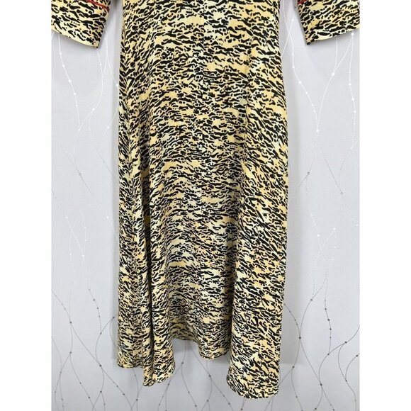 SALONI Tiger Print Silk Midi Dress $695 - Picture 11 of 15